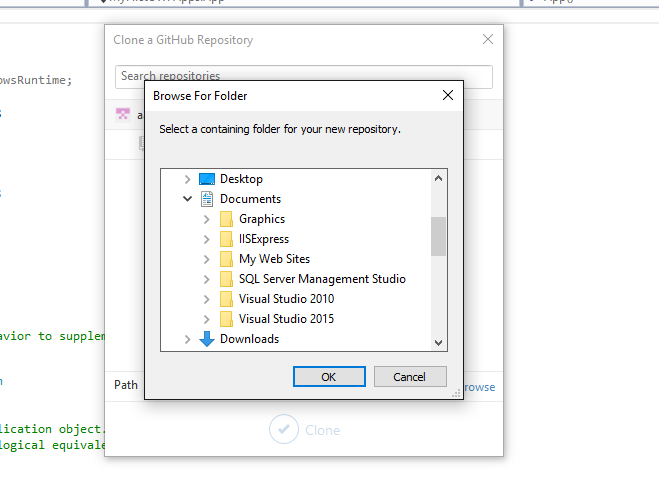 Click the Button of Clone